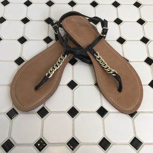  Size 11 Merona T-Strap Sandals